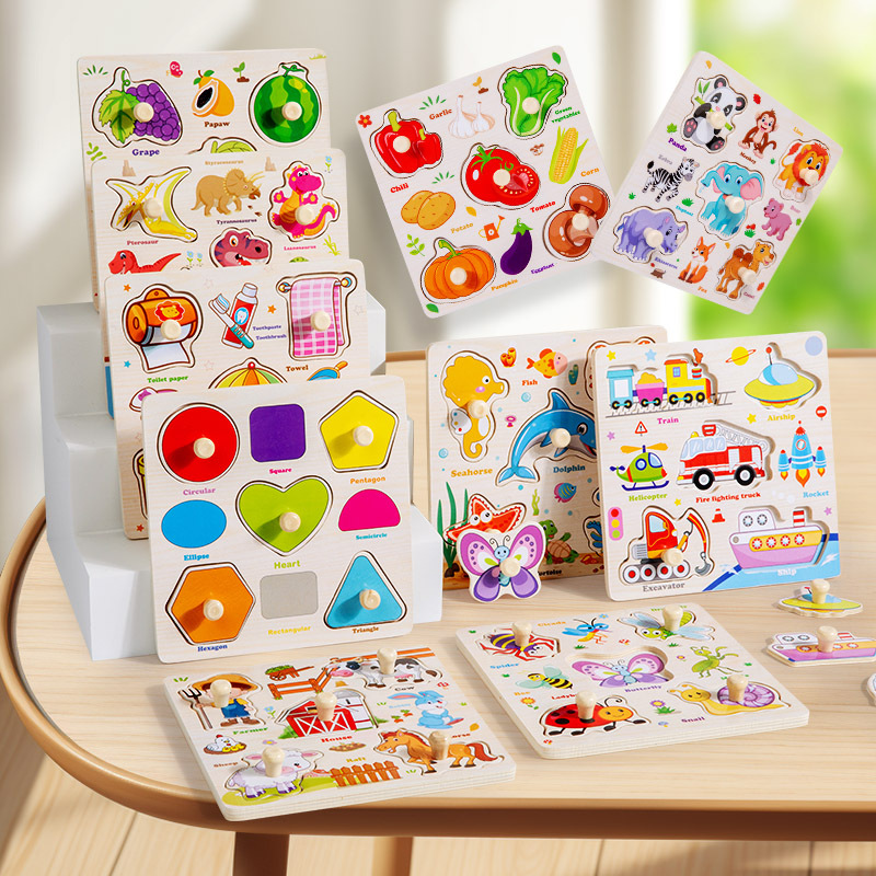 Woodworking Jigsaw - Montessori Ahşap Yapbozlar Oyuncaklar Çocuklar Için