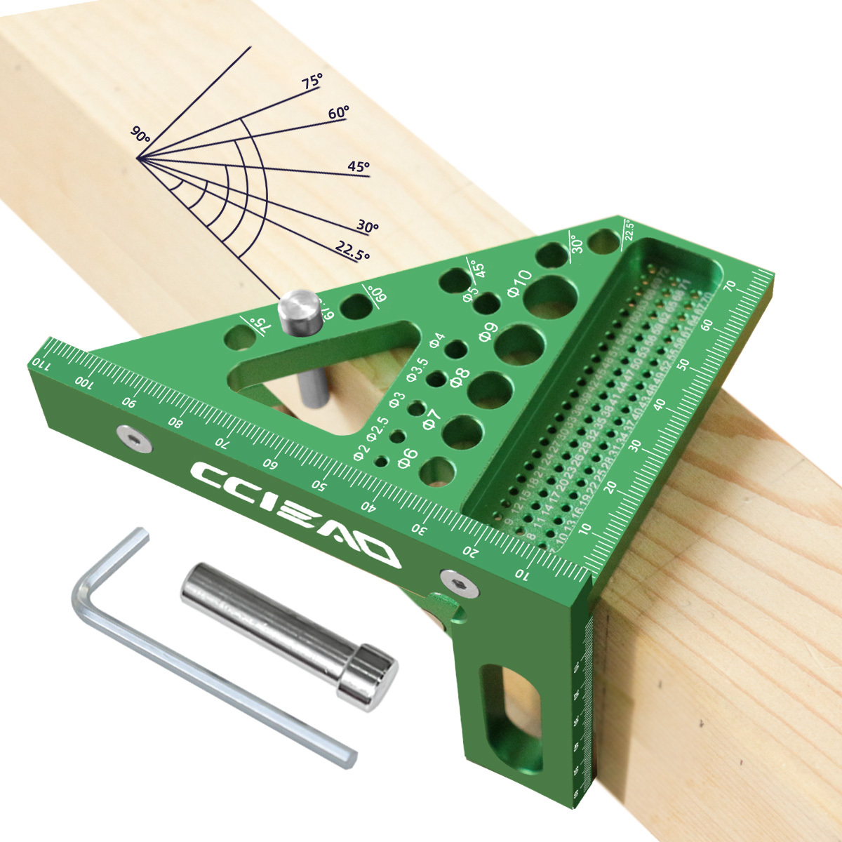 Woodworking Carpenter - Marangoz Kare 3D Çok Açılı Ölçüm