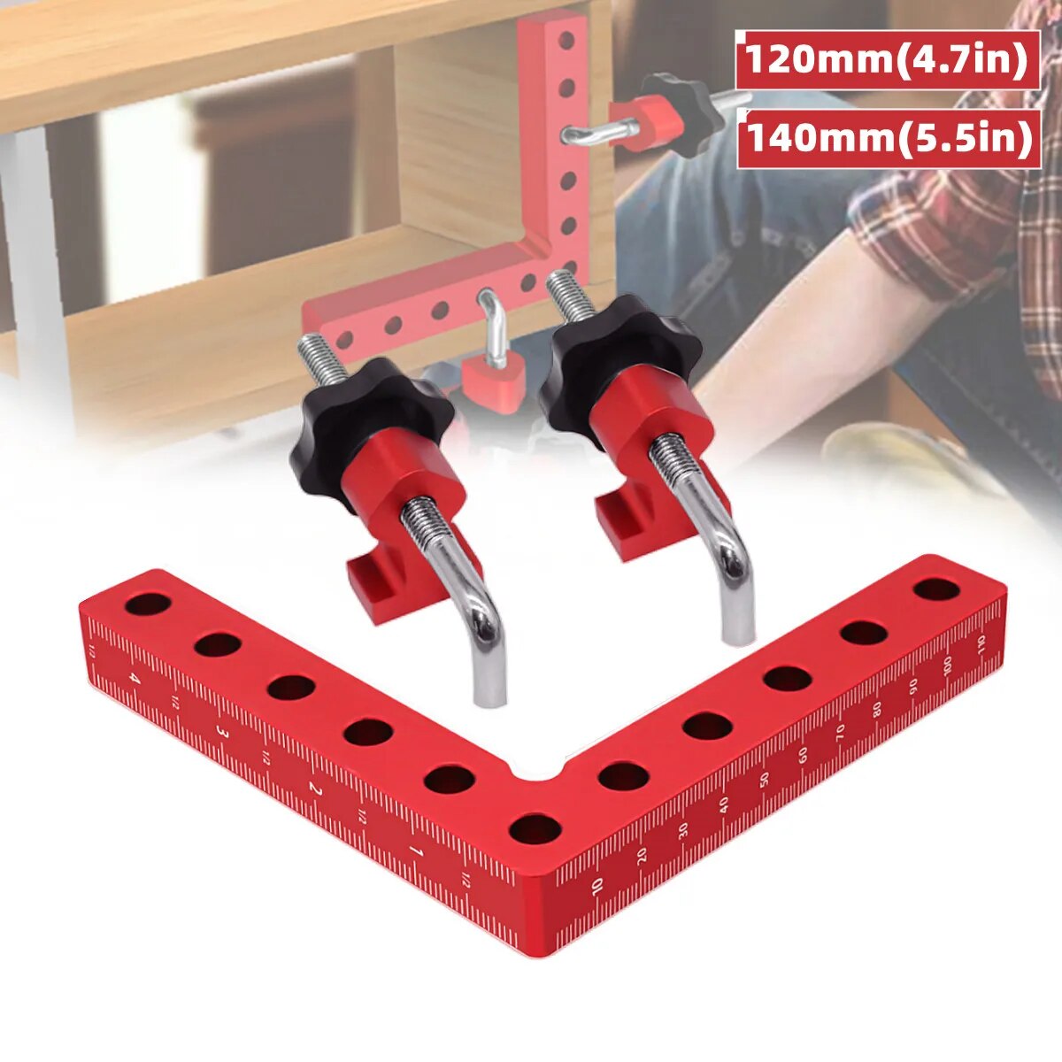 Woodworking Z Clips - 1 Takım 90 Derece Konumlandırma Kareler