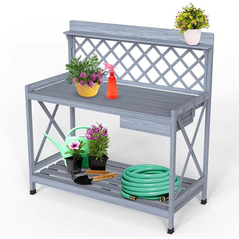 Workbench Woodworking - Ahşap Saksı Dikim Tezgahı Çalışma Masası