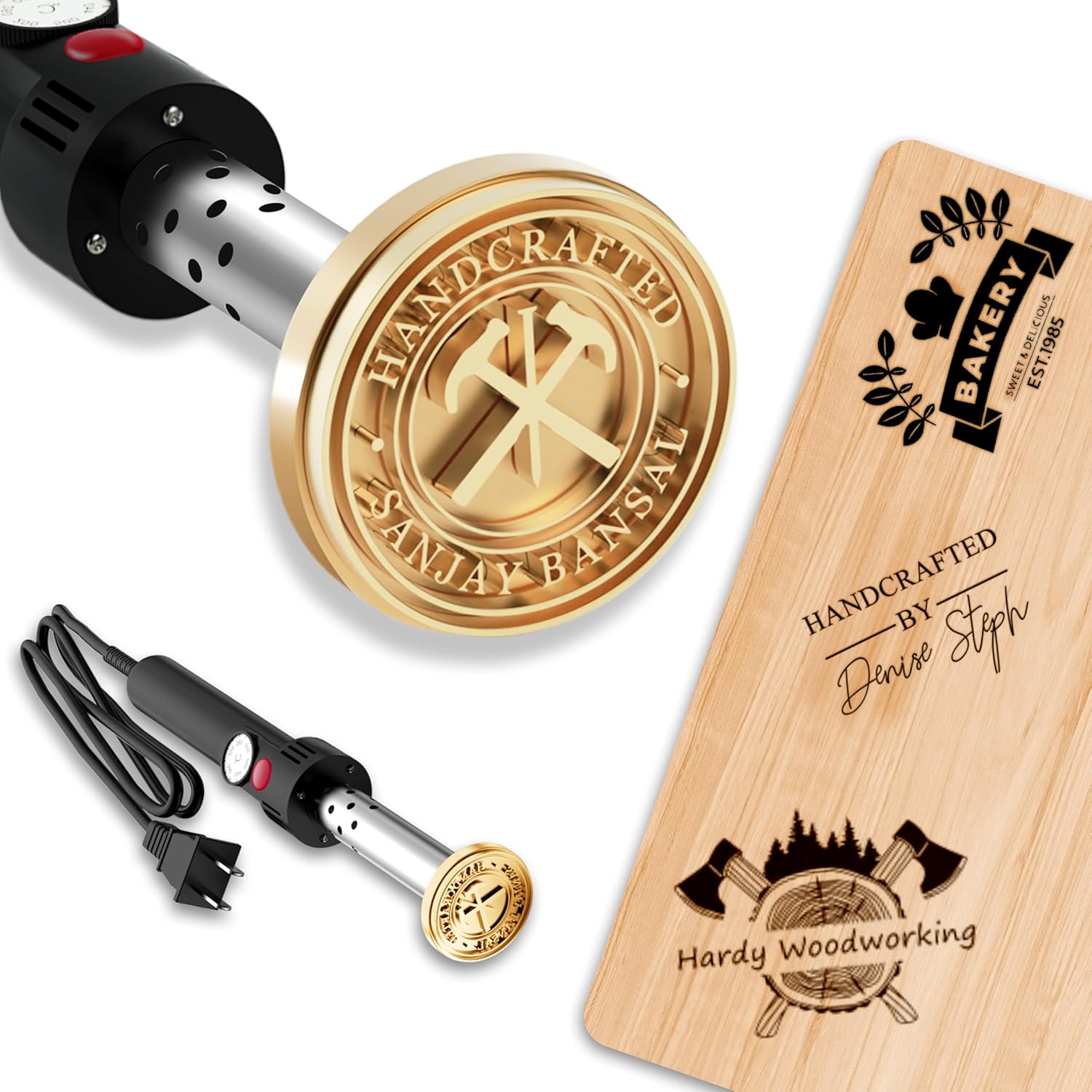 Woodworking Logo Design - Ahşap için Özel Elektrikli Markalama Demiri
