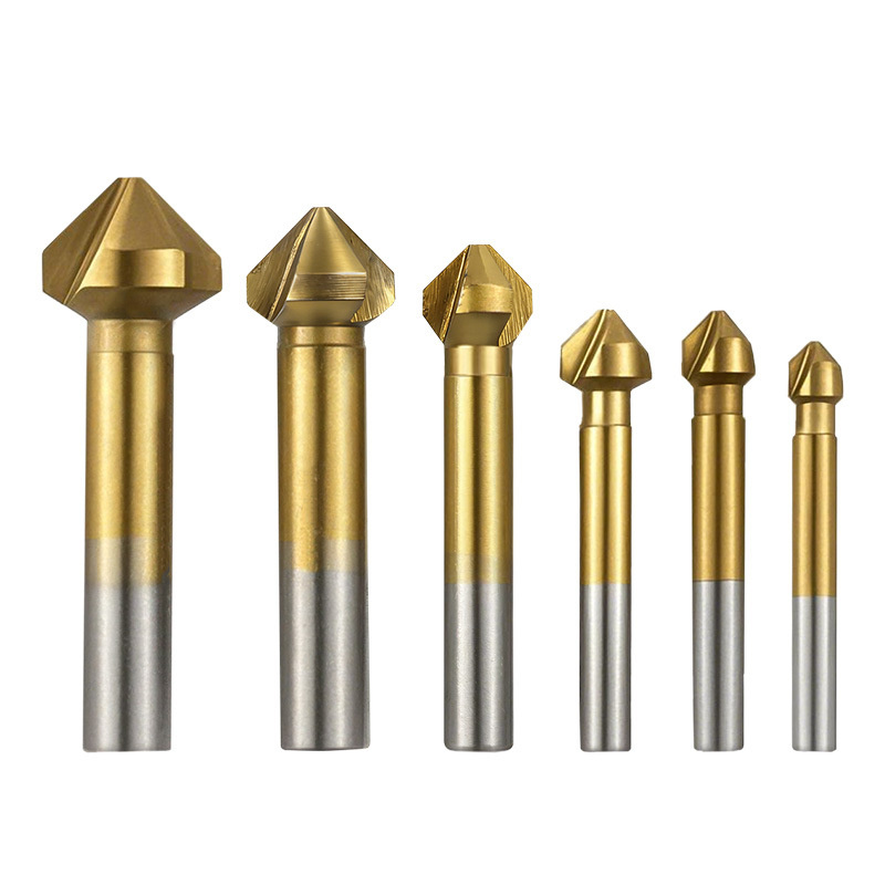 Woodworking Drill Bits - 6 Adet, 3 Kesici Uçlu, Titanyum