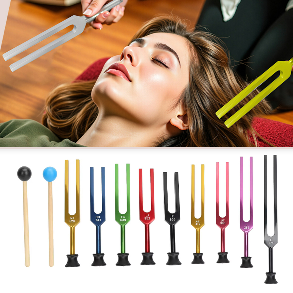 Woodworking Therapy - 9 adet ağırlıksız Diyapazon Seti Çok