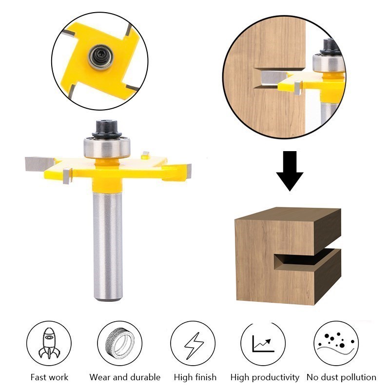 XCAN freze uçları T tipi yerle - Woodworking Rabbet incelemesi ve fiyatı