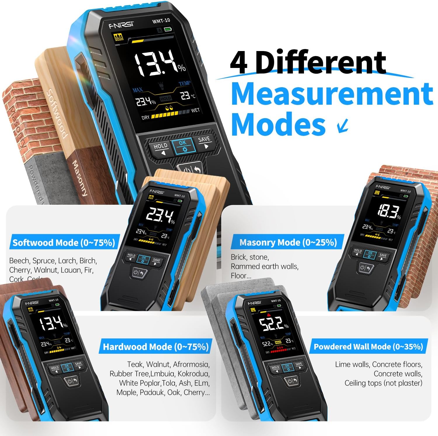 FNIRSI WMT-10 İğnesiz Ahşap Ne - Lumber Woodworking incelemesi ve fiyatı