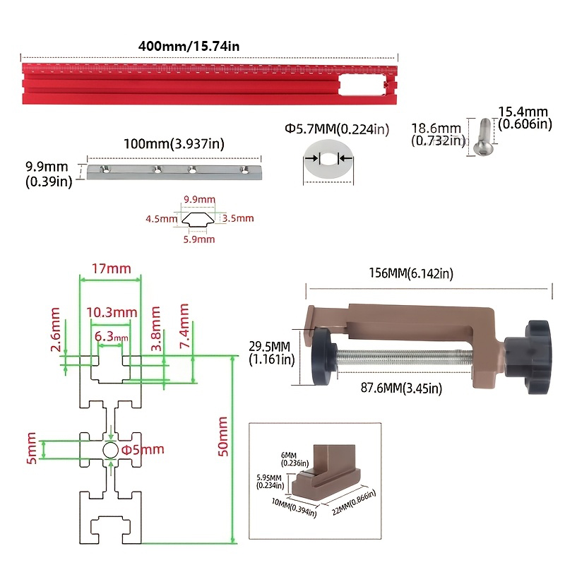40cm Kırpma Frezeleme Kanalı G - Woodworking Z Clips incelemesi ve fiyatı