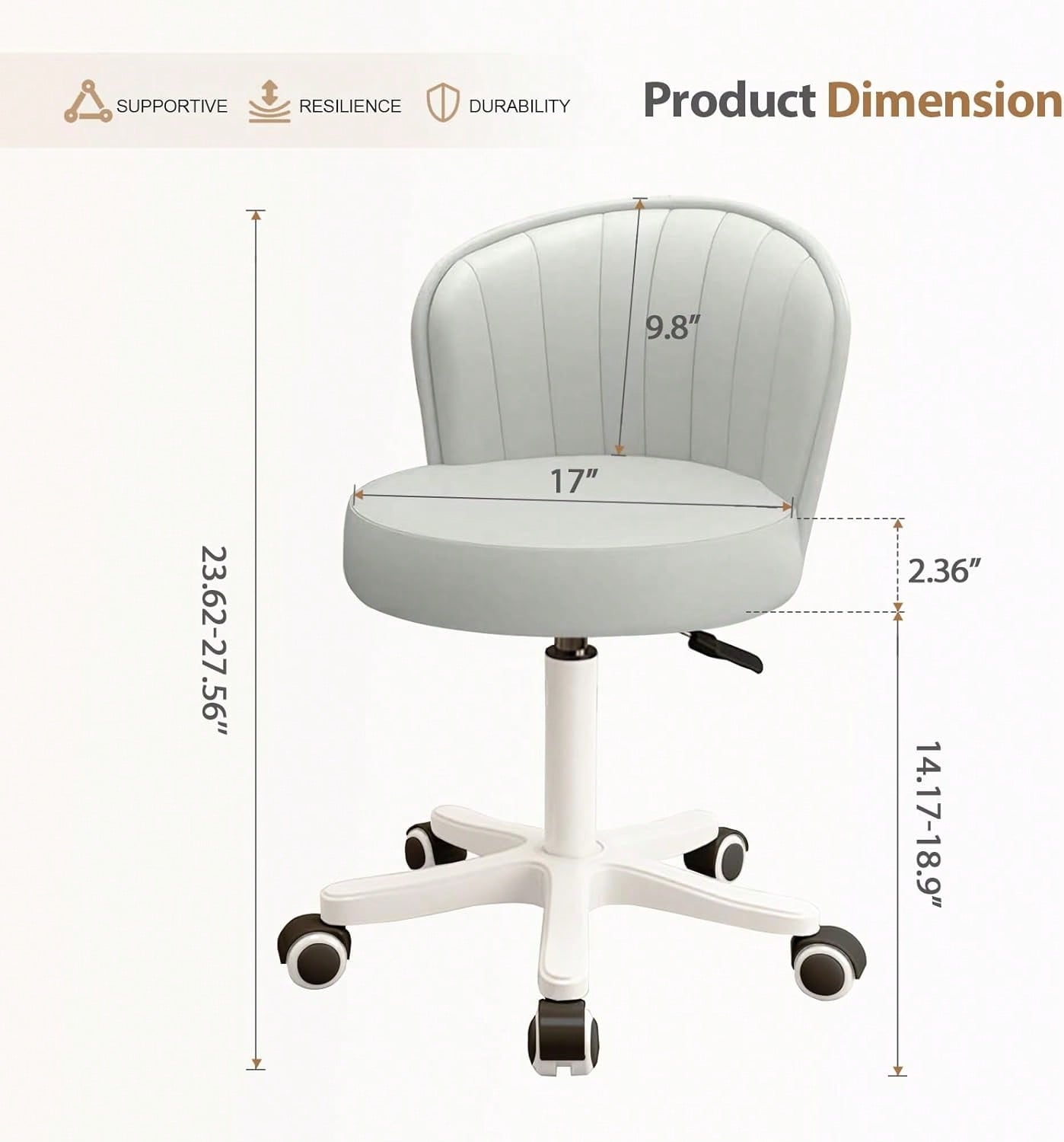 Küçük Yuvarlak Tekerlekli Çalı - Woodworking Desk Chair incelemesi ve fiyatı